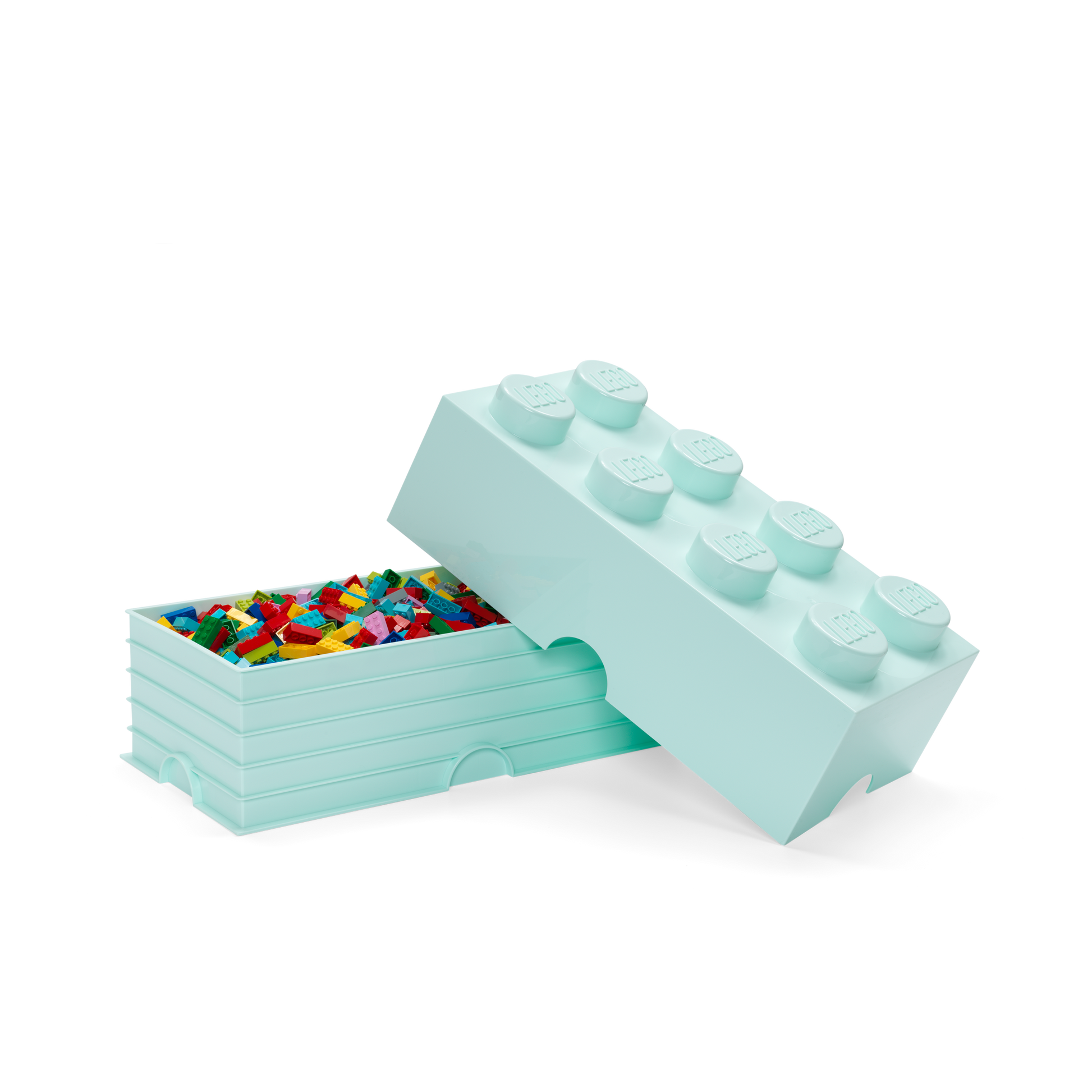 LEGO Storage Brick 8 - Aqua | Hộp Đựng Đồ Chơi Ngăn Kéo 8 Nút LEGO - Hình ảnh chi tiết 2