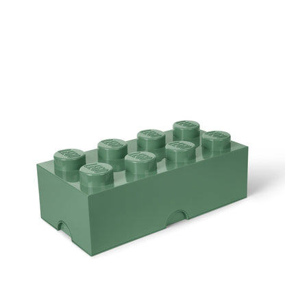LEGO® Storage Brick 8 - Sand Green Hộp Đựng Đồ Chơi Xếp Chồng LEGO - Hình ảnh chi tiết 2