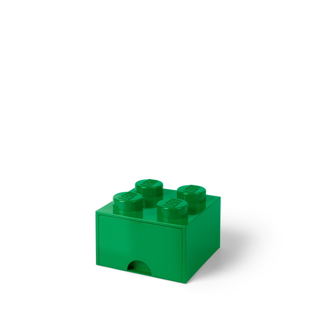LEGO Brick Drawer 4 - Dark Green - Hộp Ngăn Kéo Lưu Trữ Hình Viên Gạch Lego - LEGO 40051734 - Hình ảnh chi tiết 2