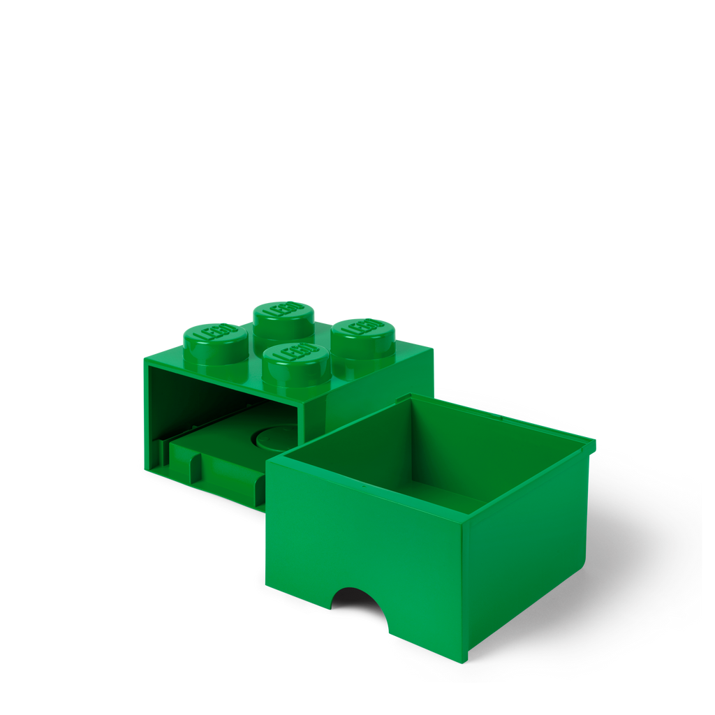 LEGO Brick Drawer 4 - Dark Green - Hộp Ngăn Kéo Lưu Trữ Hình Viên Gạch Lego - LEGO 40051734 - Hình ảnh bổ sung 4