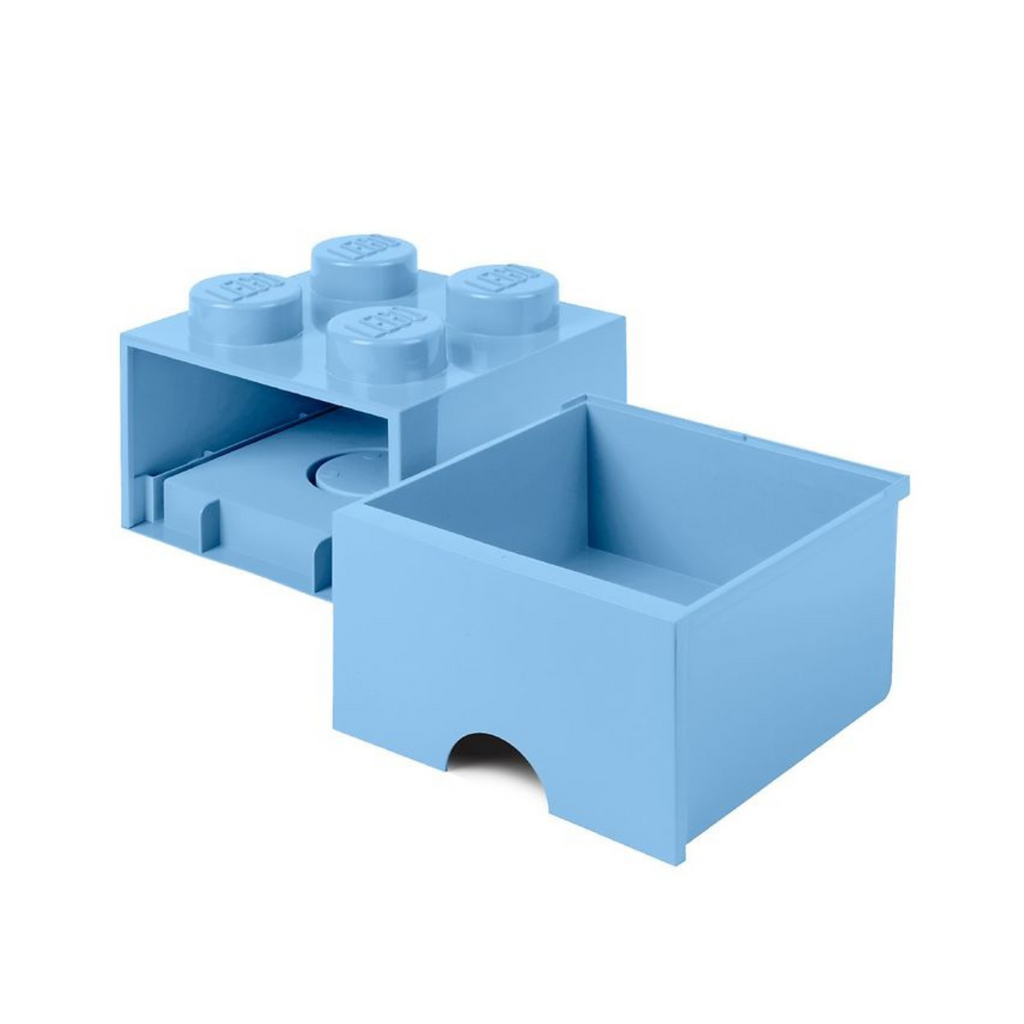 LEGO Brick Drawer 4 - Light Royal Blue - Hộp Lưu Trữ Ngăn Kéo 1 Ngăn 4 Nút - LEGO 40051736 - Hình ảnh bổ sung 4