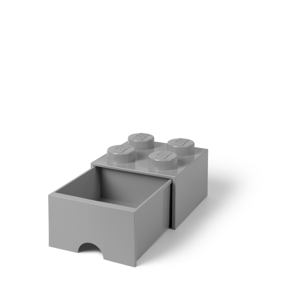 LEGO Brick Drawer 4 - Medium Stone Grey - Ngăn Kéo Lưu Trữ Đồ Chơi 4 Nút - LEGO - Góc nhìn khác 3