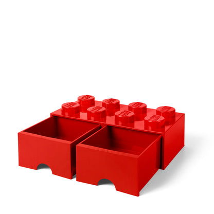 LEGO Brick Drawer 8 - Red | Hộp Ngăn Kéo Lưu Trữ 8 Nút | LEGO - Góc nhìn khác 3