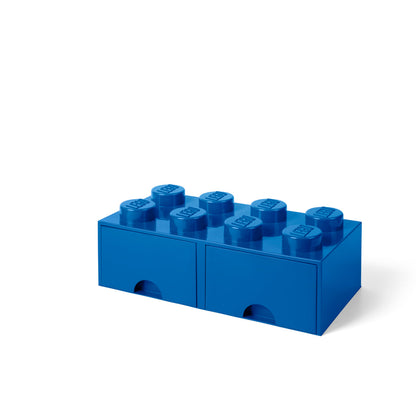 LEGO Brick Drawer 8 - Blue - Hộp Ngăn Kéo Lưu Trữ LEGO 8 Nút - Hình ảnh chi tiết 2