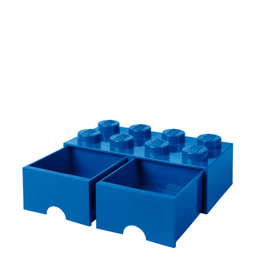 LEGO Brick Drawer 8 - Blue - Hộp Ngăn Kéo Lưu Trữ LEGO 8 Nút - Góc nhìn khác 3