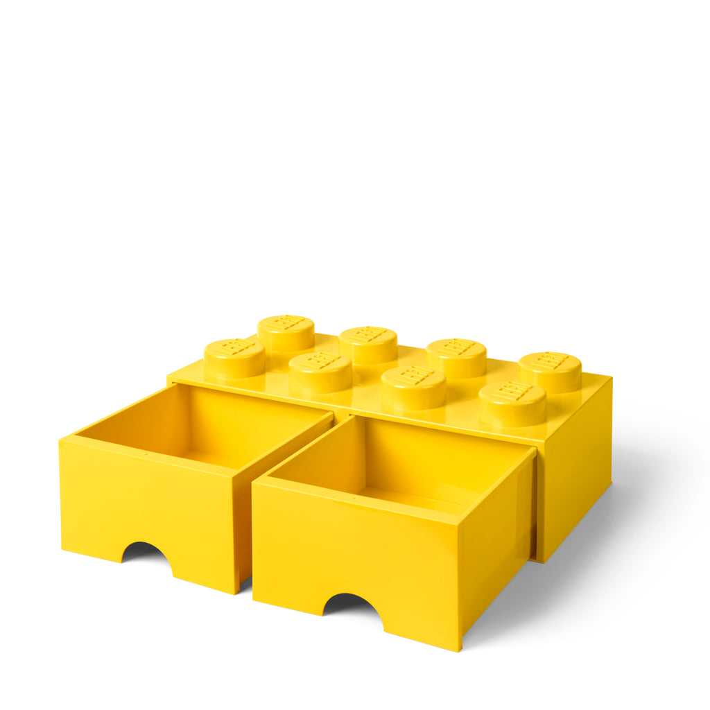 LEGO Brick Drawer 8 - Yellow - Tủ Ngăn Kéo Lưu Trữ 8 Nút LEGO - Góc nhìn khác 3