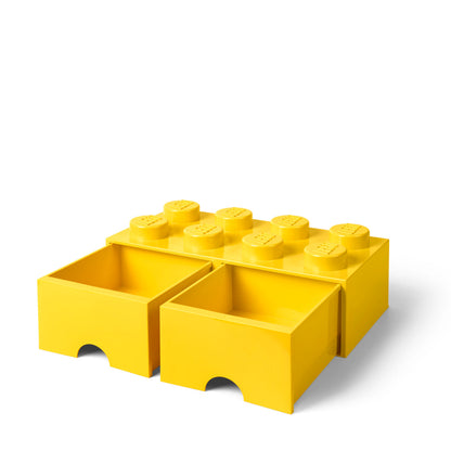 LEGO Brick Drawer 8 - Yellow - Tủ Ngăn Kéo Lưu Trữ 8 Nút LEGO - Góc nhìn khác 3