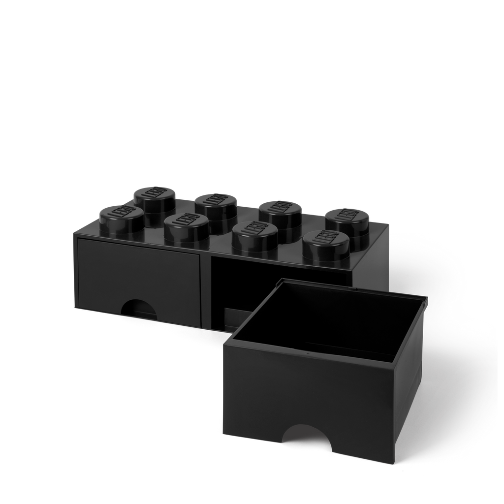 LEGO Brick Drawer 8 - Black | Hộp Lưu Trữ Ngăn Kéo Hình Viên Gạch LEGO | LEGO 40061733 - Góc nhìn khác 3