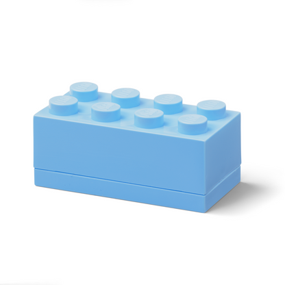 LEGO Mini Box 8 - Light Royal Blue - Hộp Đựng Đồ Mini Hình Viên Gạch LEGO - Hình ảnh chi tiết 2