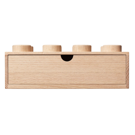 LEGO Wooden Desk Drawer 8 – Light Oak | Ngăn Kéo Để Bàn Gỗ 8 Nút LEGO - Hình ảnh chi tiết 2
