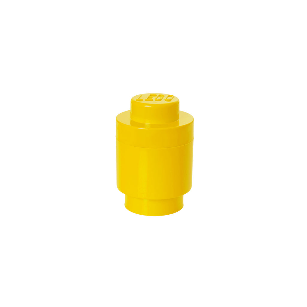 LEGO Storage Brick 1 Round - Yellow - Hộp Đựng Đồ Hình Gạch LEGO Tròn - LEGO - Hình ảnh chi tiết 2