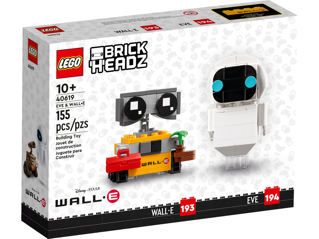 LEGO® BrickHeadz™ EVE & WALL•E - Mô Hình Lắp Ráp Robot Disney Pixar - LEGO 40619 - Hình ảnh sản phẩm