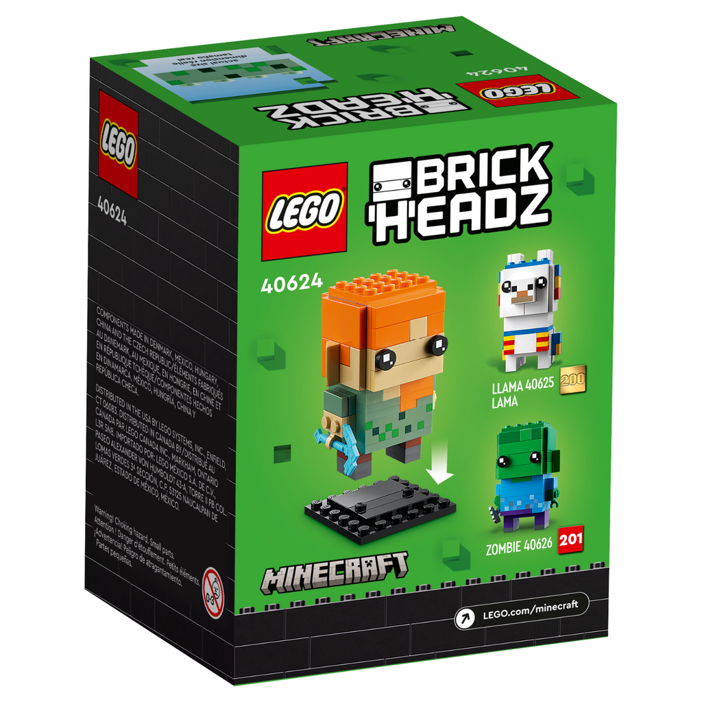 LEGO® BrickHeadz™ Alex Mô hình lắp ráp nhân vật Minecraft LEGO 40624 - Hình ảnh bổ sung 5