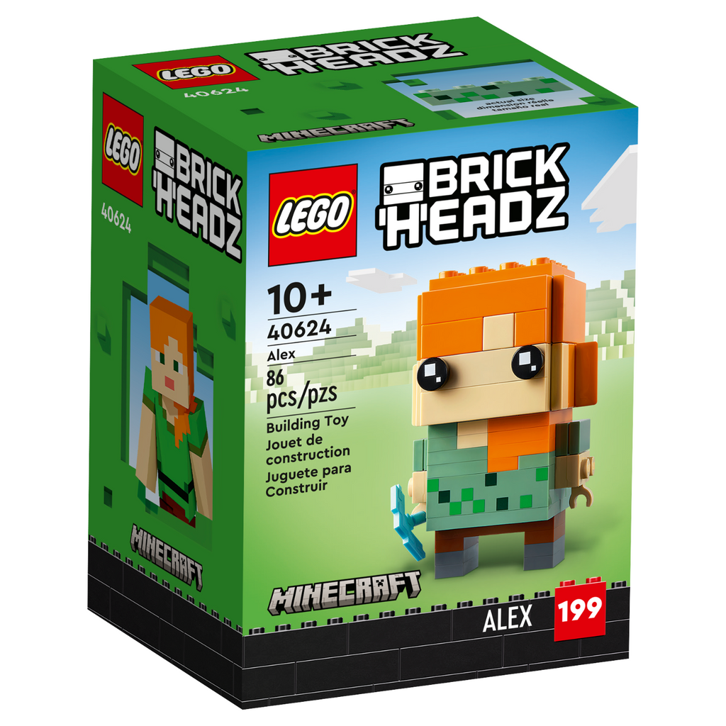 LEGO® BrickHeadz™ Alex Mô hình lắp ráp nhân vật Minecraft LEGO 40624 - Hình ảnh sản phẩm