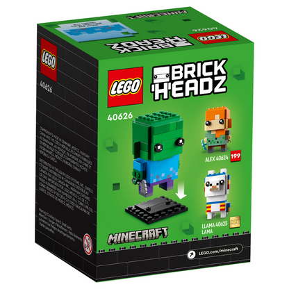 LEGO® BrickHeadz™ Zombie - Mô hình lắp ráp nhân vật Minecraft - LEGO 40626 - Hình ảnh bổ sung 5