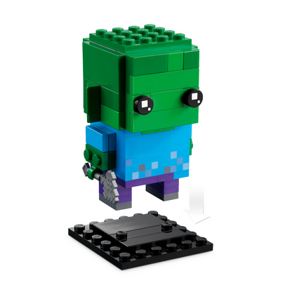 LEGO® BrickHeadz™ Zombie - Mô hình lắp ráp nhân vật Minecraft - LEGO 40626 - Góc nhìn khác 3