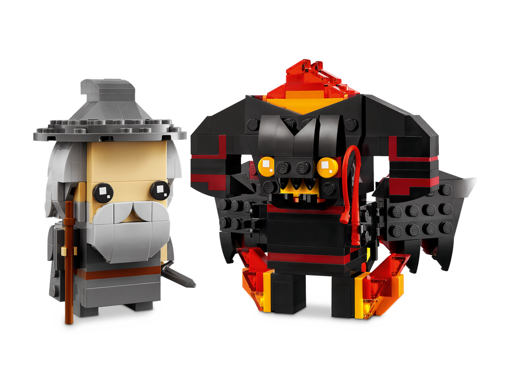 LEGO® BrickHeadz™ Gandalf the Grey™ & Balrog™ Mô Hình Lắp Ráp Chúa Tể Những Chiếc Nhẫn LEGO 40631 - Hình ảnh chi tiết 2