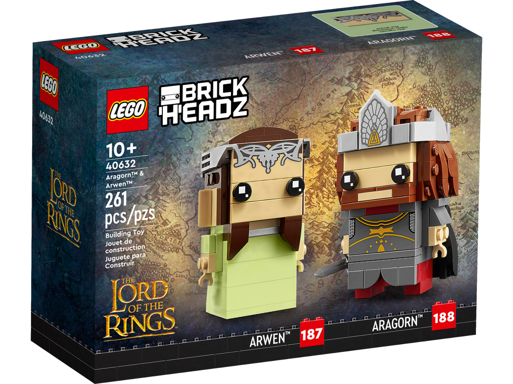 LEGO® BrickHeadz™ Aragorn™ & Arwen™ - Bộ Lắp Ráp Mô Hình Chúa Tể Những Chiếc Nhẫn 40632 - Hình ảnh sản phẩm