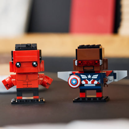 LEGO® BrickHeadz™ Captain America & Red Hulk Figures Mô hình Lắp ráp Siêu anh hùng Marvel LEGO 40668 - Hình ảnh bổ sung 4