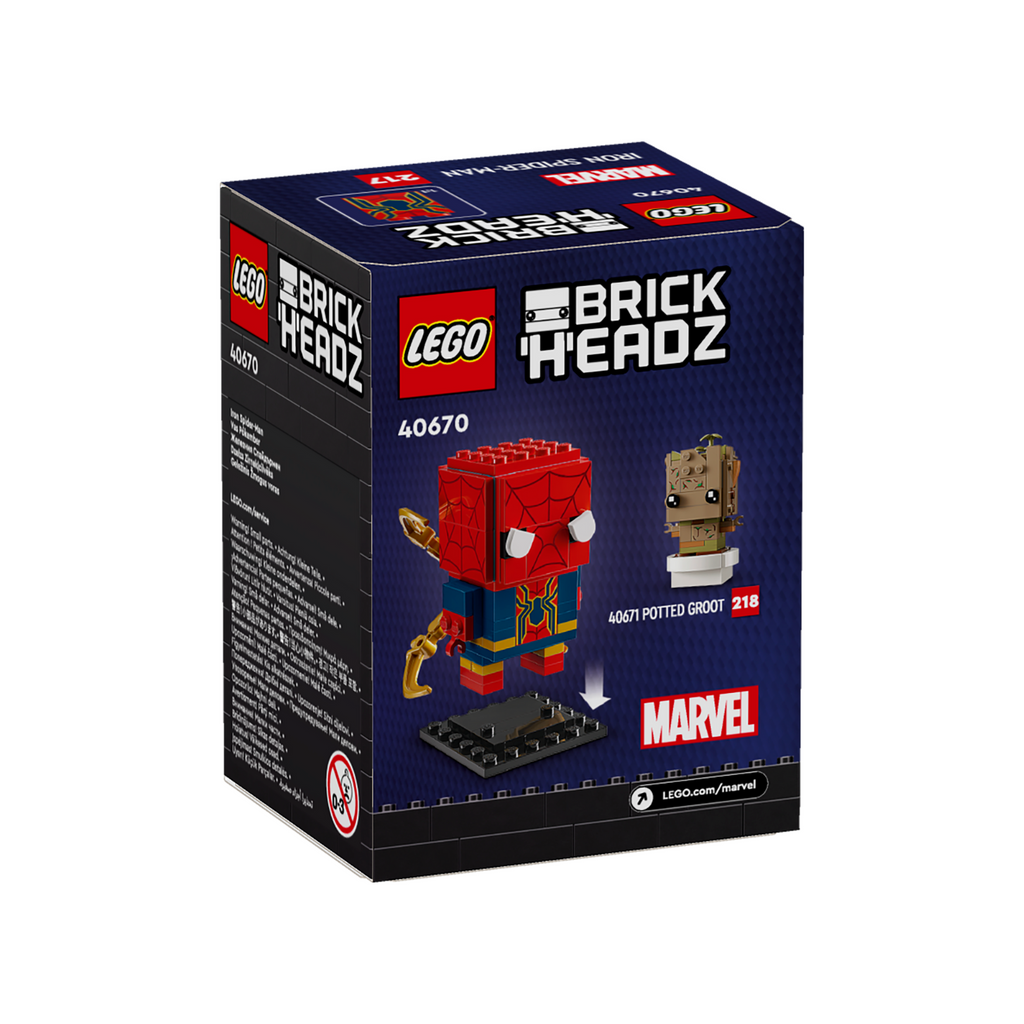 LEGO® BrickHeadz™ Iron Spider-Man - Mô Hình Lắp Ráp Siêu Anh Hùng Marvel 40670 - Hình ảnh bổ sung 5