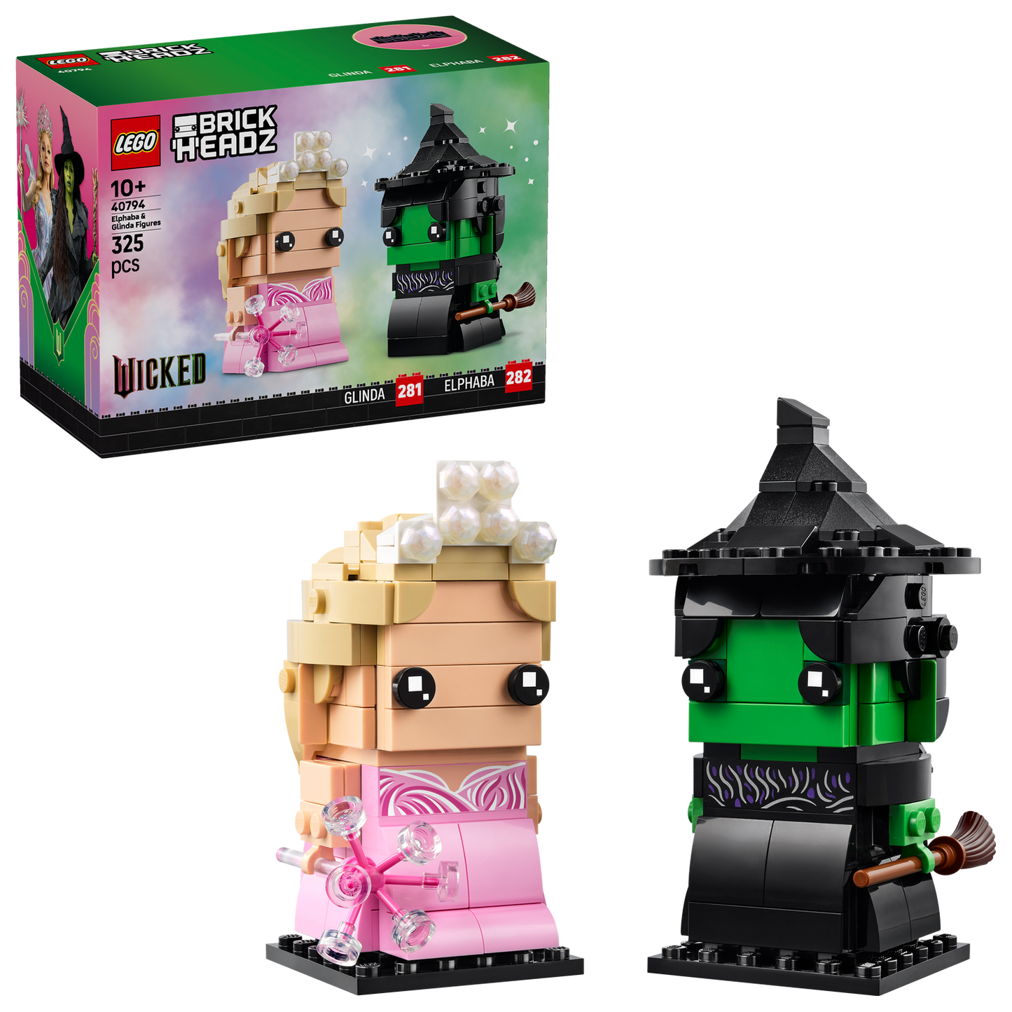 LEGO® BrickHeadz™ Elphaba & Glinda Figures Mô Hình Nhân Vật Wicked LEGO 40794 - Hình ảnh bổ sung 6