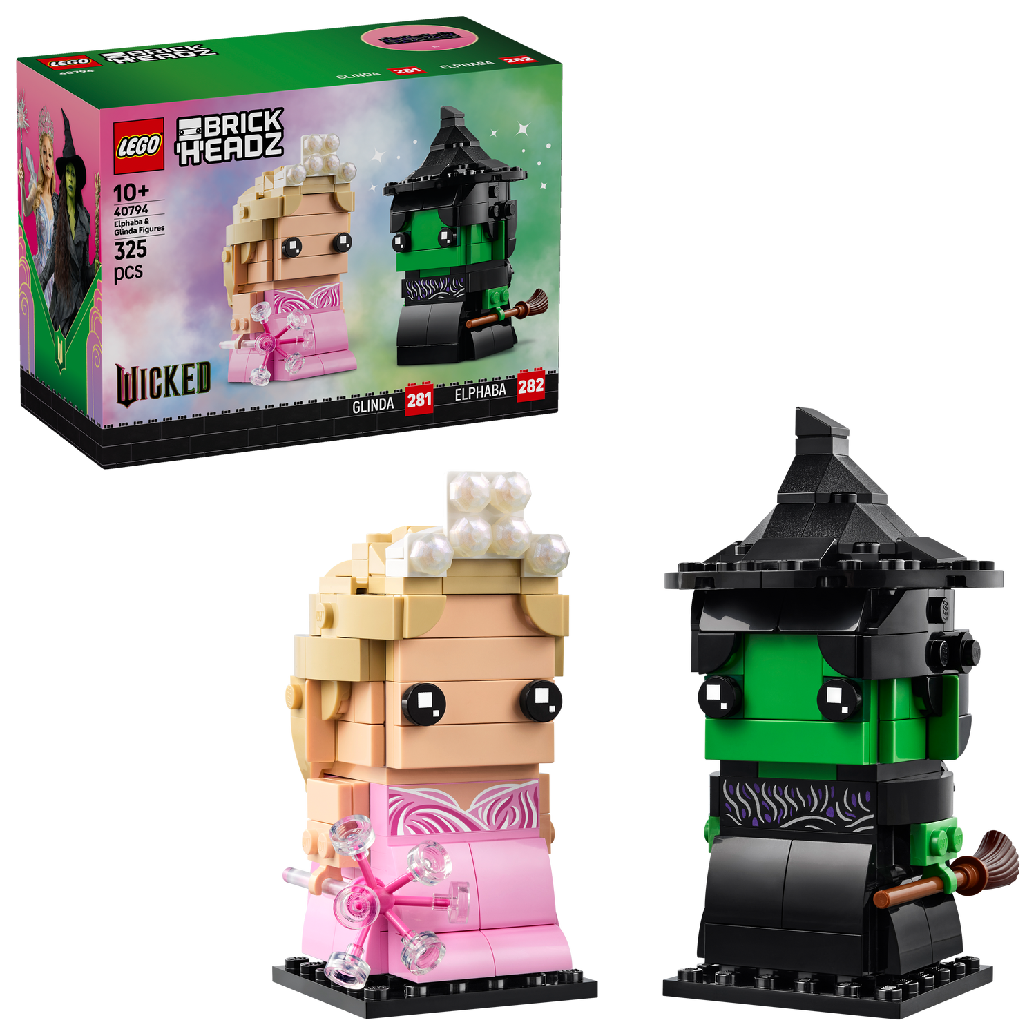 LEGO® BrickHeadz™ Elphaba & Glinda Figures Mô Hình Nhân Vật Wicked LEGO 40794 - Hình ảnh bổ sung 6