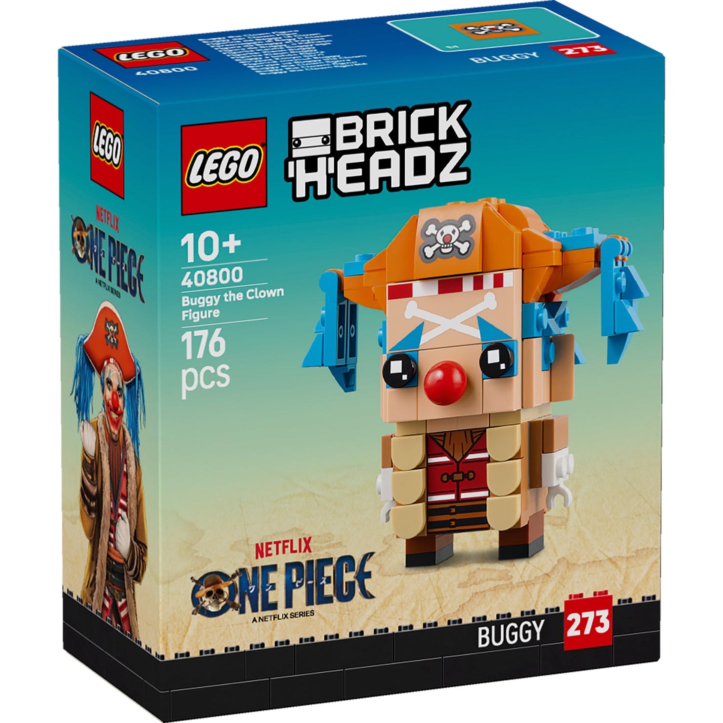 LEGO® BrickHeadz™ Buggy the Clown Figure (40800) - Mô Hình Lắp Ráp One Piece LEGO - Hình ảnh sản phẩm