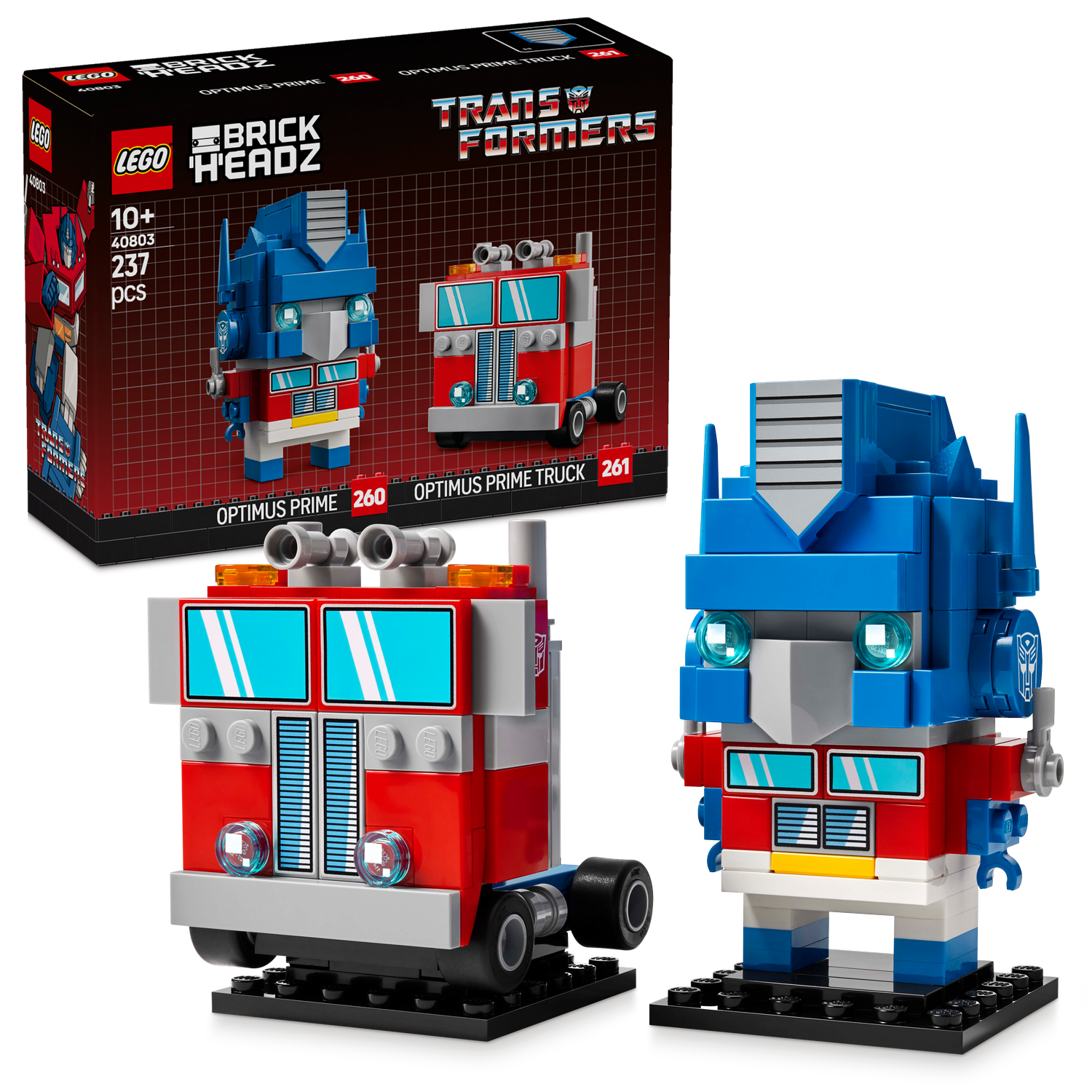 LEGO® BrickHeadz™ Transformers Optimus Prime Robot & Vehicle - Mô Hình Lắp Ráp Robot & Xe Tải - LEGO 40803 - Hình ảnh bổ sung 7