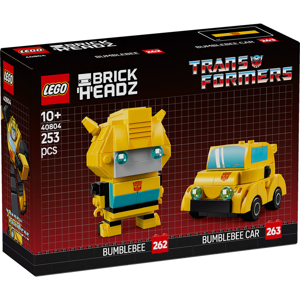 LEGO® BrickHeadz™ Transformers Bumblebee Robot & Vehicle - Mô hình lắp ráp Robot Bumblebee & Xe hơi - LEGO 40804 - Hình ảnh sản phẩm