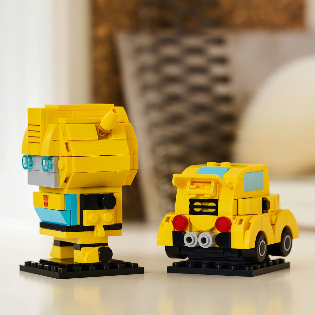 LEGO® BrickHeadz™ Transformers Bumblebee Robot & Vehicle - Mô hình lắp ráp Robot Bumblebee & Xe hơi - LEGO 40804 - Hình ảnh bổ sung 5
