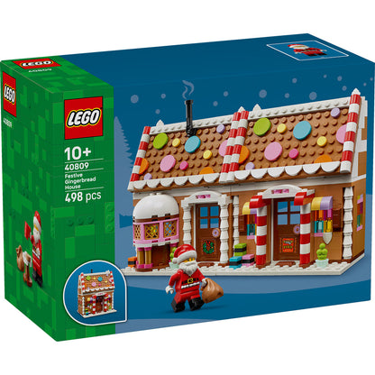 LEGO® Festive Gingerbread House - Ngôi Nhà Bánh Gừng Giáng Sinh - LEGO 40809 - Hình ảnh sản phẩm