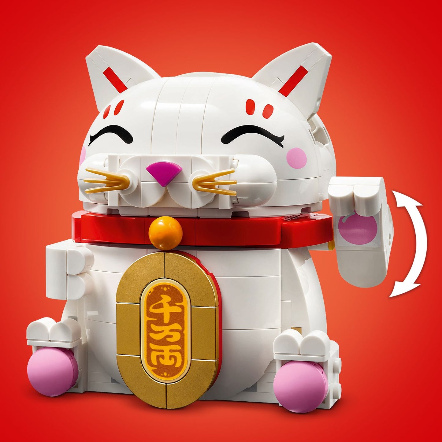 LEGO® Lucky Cat - Bộ Lắp Ráp Mèo Thần Tài Maneki-neko - LEGO 40813 LEGO - ảnh 1 - Lego