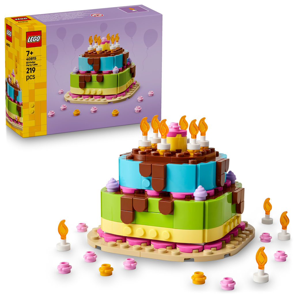 LEGO® Birthday Party Cake - Đồ chơi lắp ráp Bánh sinh nhật - LEGO 40815 - Hình ảnh bổ sung 8