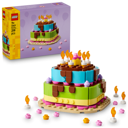 LEGO® Birthday Party Cake - Đồ chơi lắp ráp Bánh sinh nhật - LEGO 40815 - Hình ảnh bổ sung 8