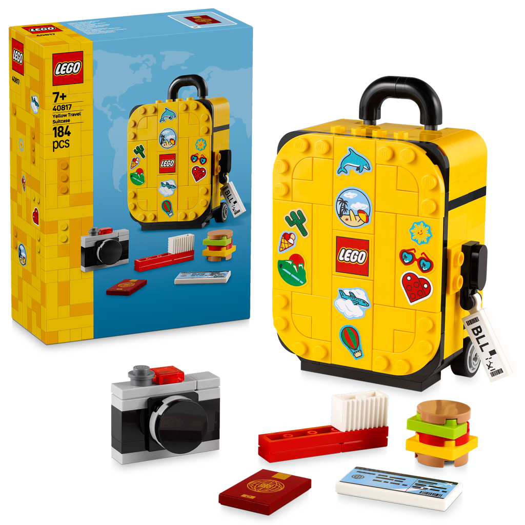 Yellow Travel Suitcase - Bộ Lắp Ráp Vali Du Lịch Màu Vàng - LEGO 40817