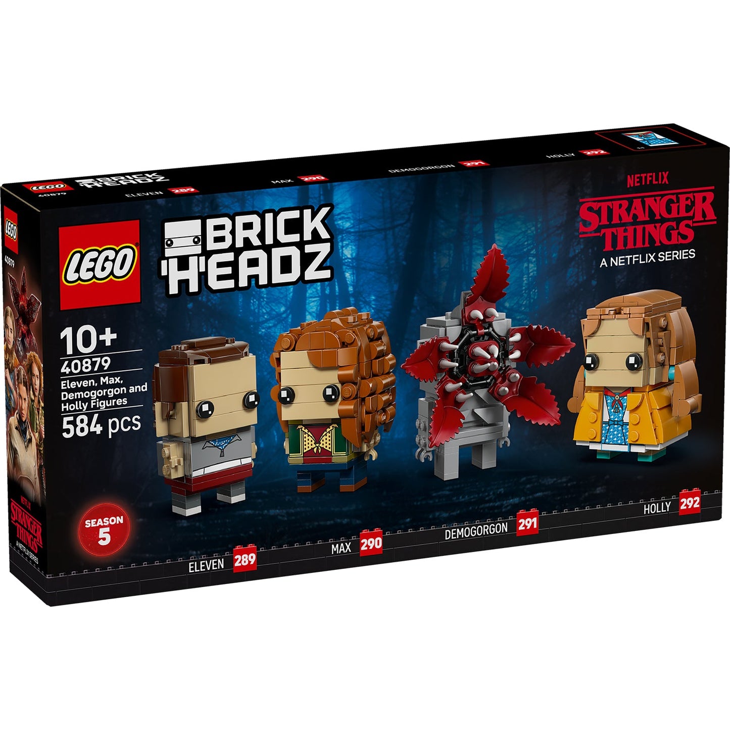 LEGO® BrickHeadz™ Stranger Things: Eleven, Max, Demogorgon and Holly Figures - Bộ mô hình lắp ráp sưu tập 40879