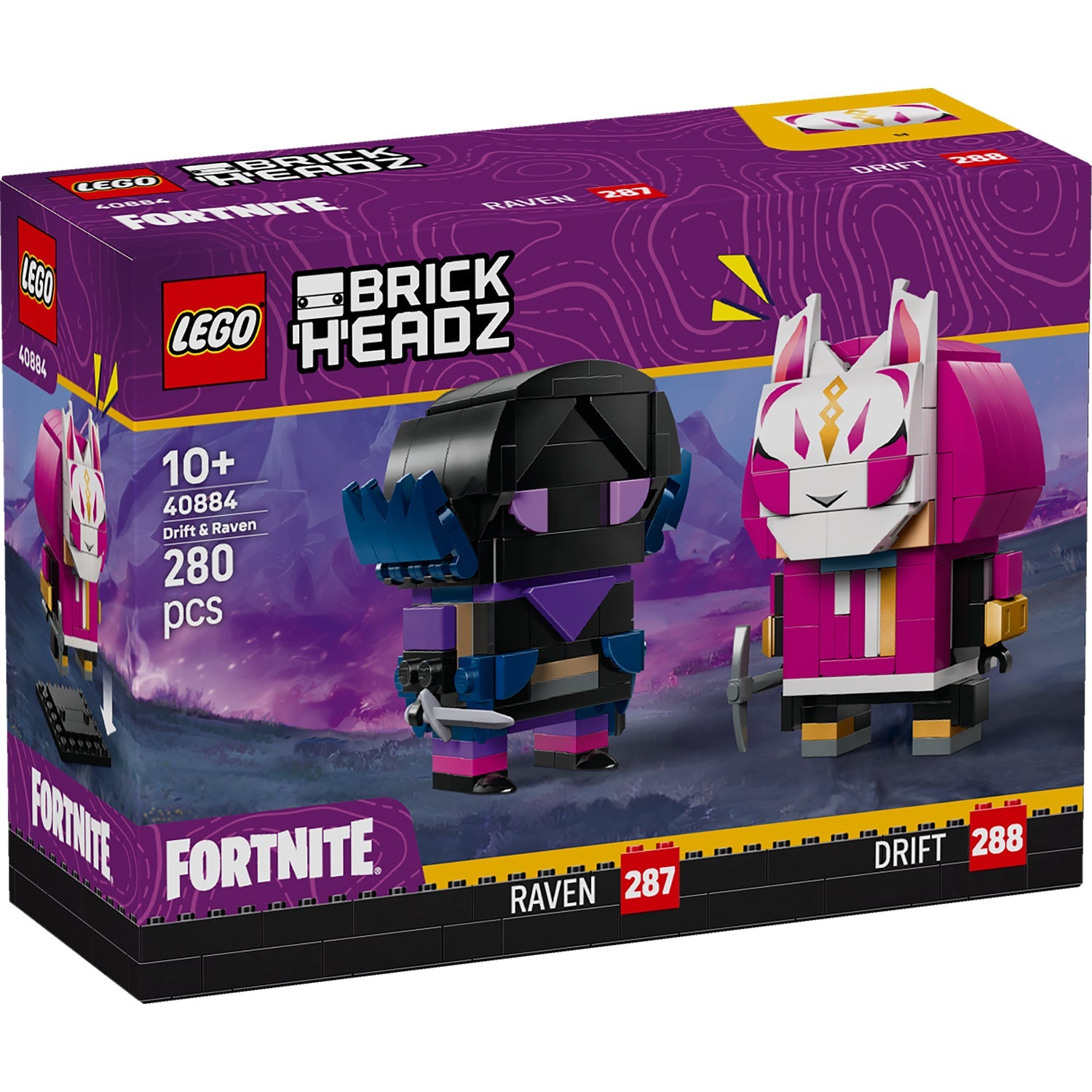 LEGO® BrickHeadz™ Drift & Raven Figures - Bộ Mô Hình Lắp Ráp Fortnite (40884) - Chính Hãng LEGO - Hình ảnh bổ sung 6