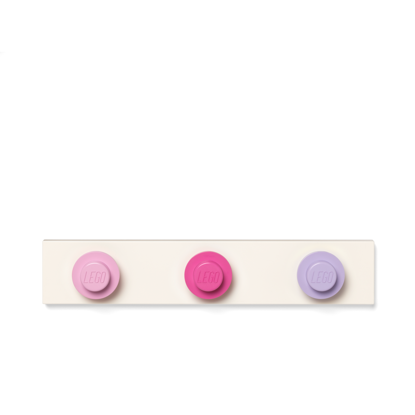 LEGO Wall Hanger Rack - Light pink, Dark Pink, Light Purple - Giá Treo Tường Trang Trí LEGO - Góc nhìn khác 3