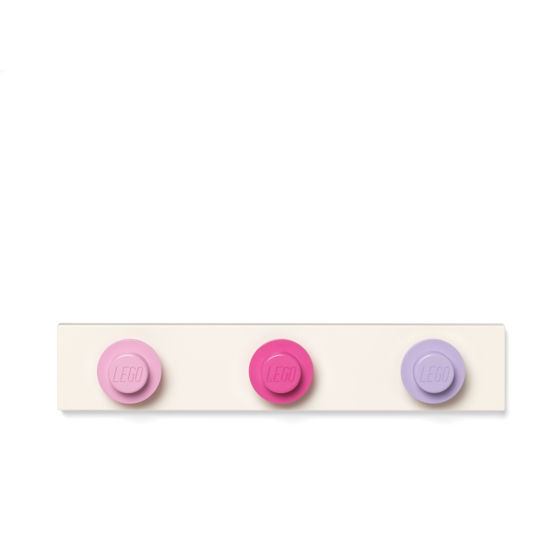LEGO Wall Hanger Rack - Light pink, Dark Pink, Light Purple - Giá Treo Tường Trang Trí LEGO - Góc nhìn khác 3