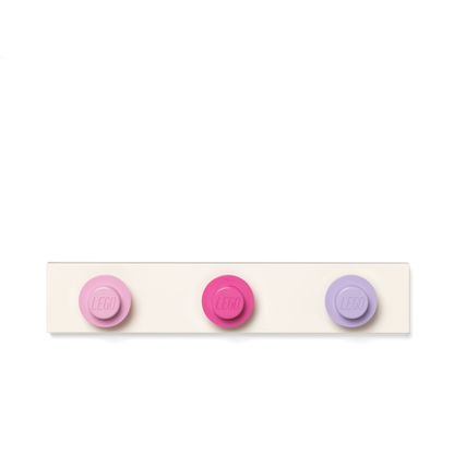 LEGO Wall Hanger Rack - Light pink, Dark Pink, Light Purple - Giá Treo Tường Trang Trí LEGO - Góc nhìn khác 3