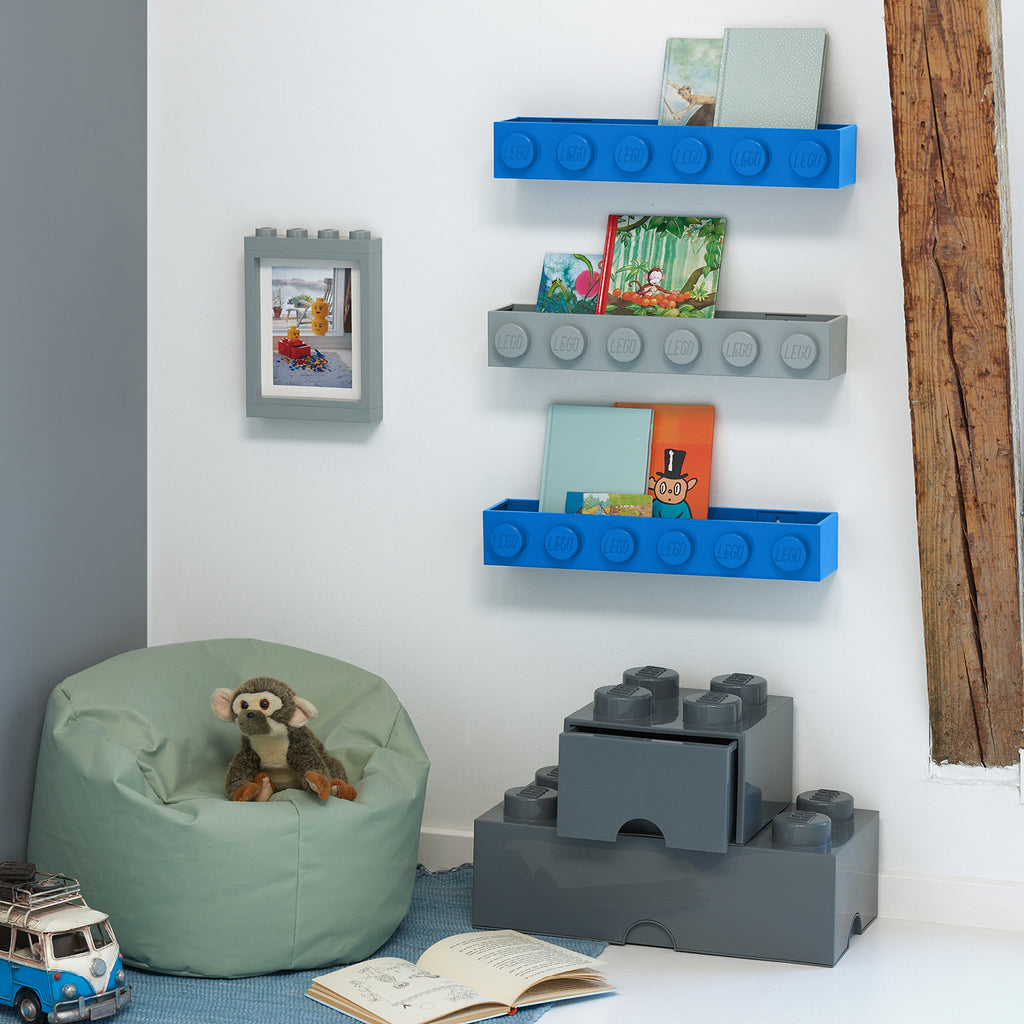 LEGO Book Rack - Grey | Kệ Sách Trang Trí LEGO Chính Hãng - Góc nhìn khác 3
