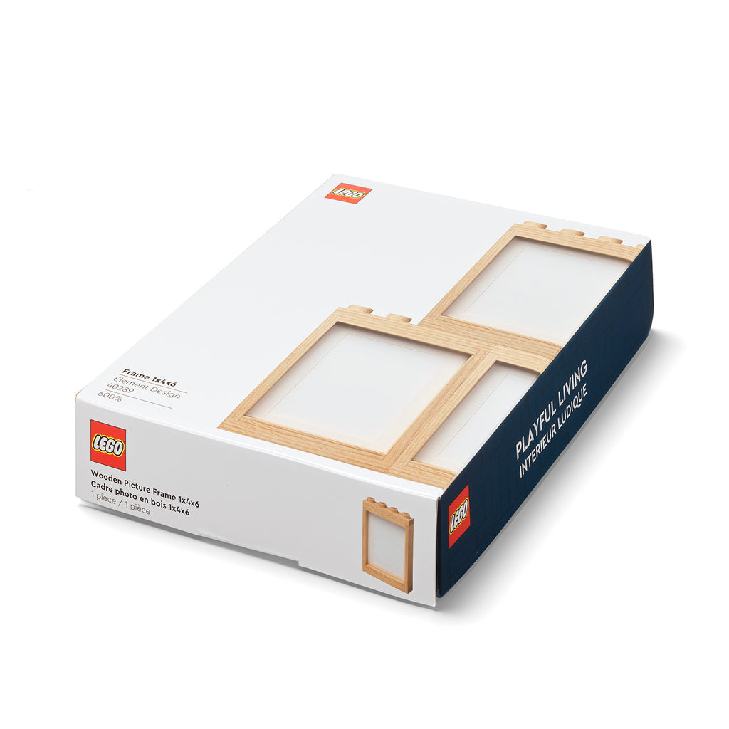 LEGO Wooden Picture Frame - Light Oak - Khung Ảnh Gỗ Sồi Sáng Cao Cấp - LEGO 41130900 - Góc nhìn khác 3