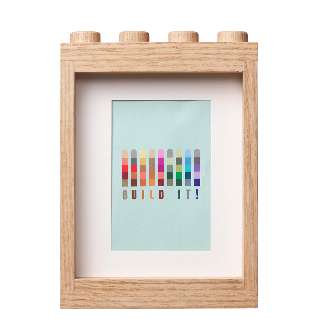 LEGO Wooden Picture Frame - Light Oak - Khung Ảnh Gỗ Sồi Sáng Cao Cấp - LEGO 41130900 - Hình ảnh chi tiết 2