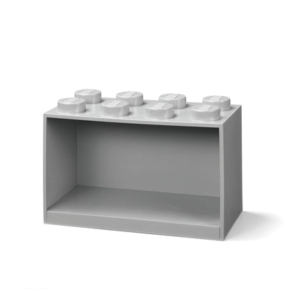 LEGO® 8-Stud Brick Shelf - Medium Stone Grey - Kệ Trang Trí Viên Gạch LEGO - LEGO 41151740 - Hình ảnh chi tiết 2