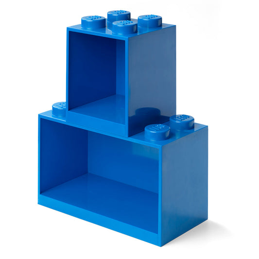 LEGO Brick Shelf Set 4 & 8 Knobs - Blue - Bộ Kệ Trưng Bày Gạch LEGO 4 & 8 Núm Chính Hãng - Hình ảnh sản phẩm