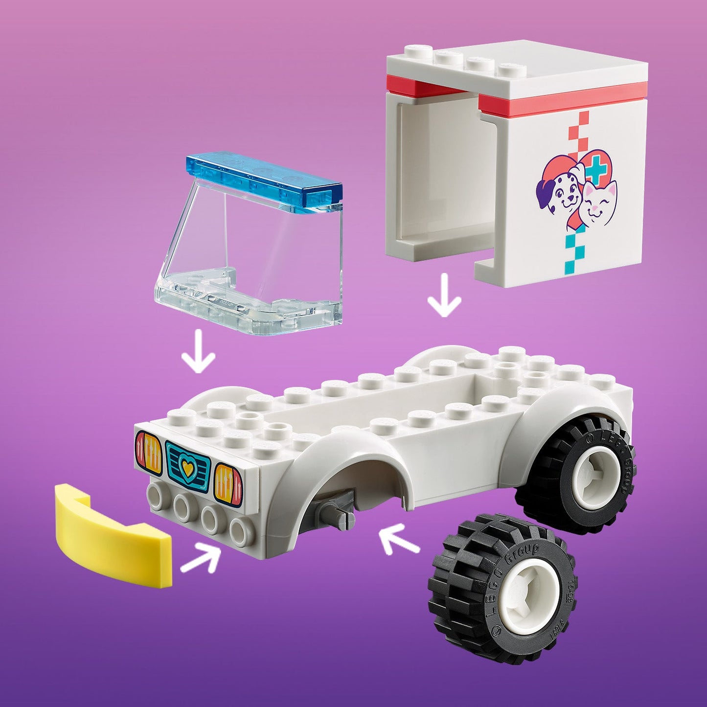 LEGO® Friends™ Pet Clinic Ambulance - Xe Cứu Thương Thú Cưng - 41694 - Hình ảnh bổ sung 7