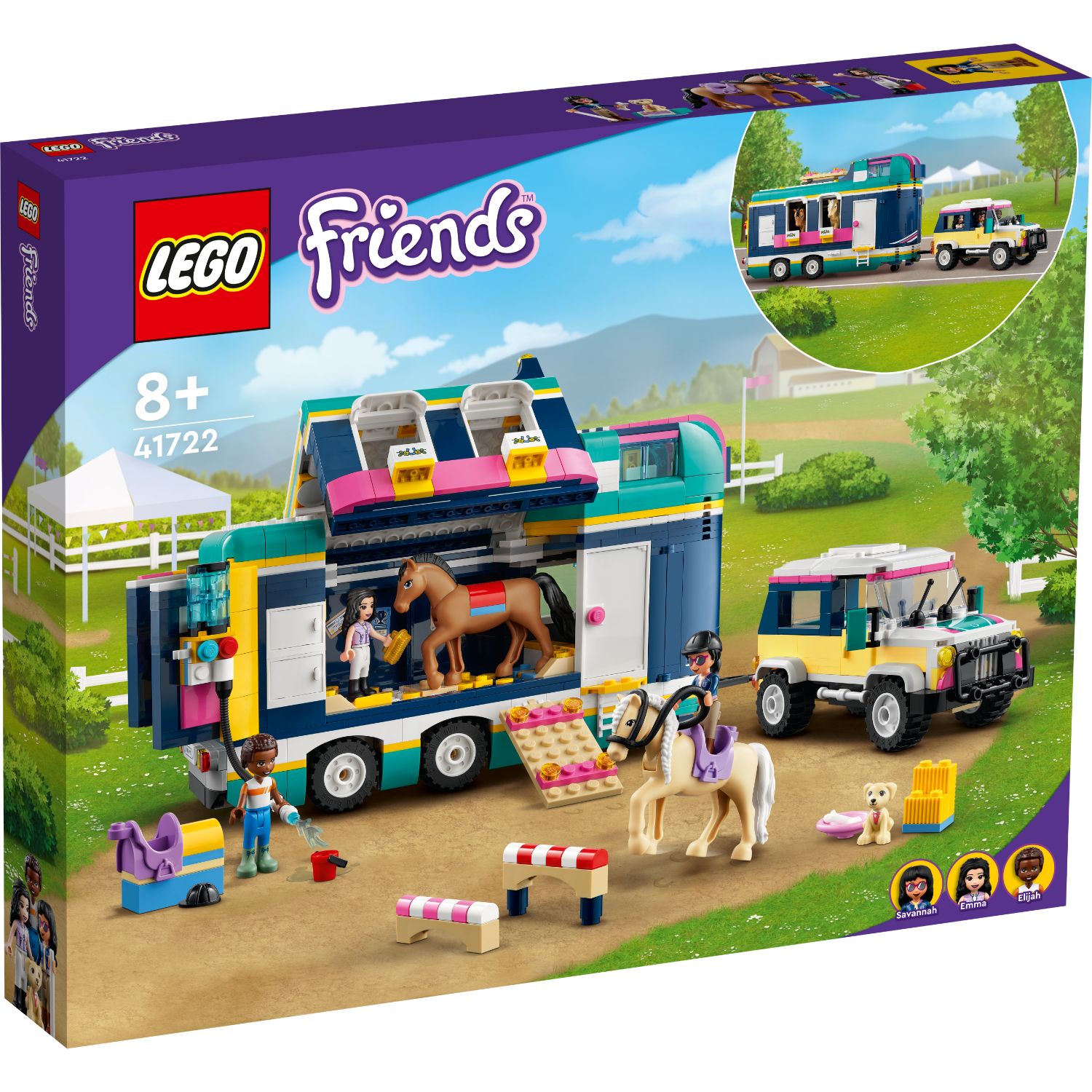 LEGO® Friends™ Horse Show Trailer - Xe Kéo Ngựa Và SUV Hiện Đại - LEGO 41722 - Hình ảnh sản phẩm