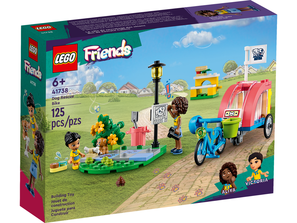 LEGO® Friends™ Dog Rescue Bike - Xe Đạp Cứu Hộ Chó Đồ Chơi Lắp Ráp - LEGO 41738 - Hình ảnh sản phẩm