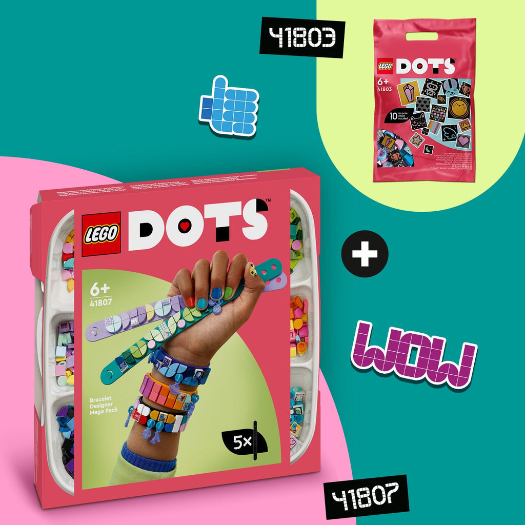 LEGO® DOTS™ Extra DOTS Series 8 – Glitter and Shine - Túi Gạch Trang Trí Lấp Lánh Chính Hãng LEGO 41803 LEGO - ảnh 3 - Lego A