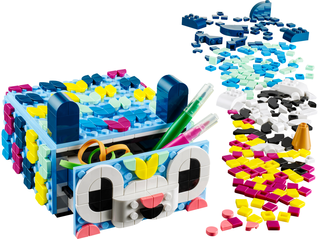 LEGO® DOTS™ Creative Animal Drawer - Đồ Chơi Lắp Ráp Ngăn Kéo Hình Thú - LEGO 41805 - Hình ảnh chi tiết 2